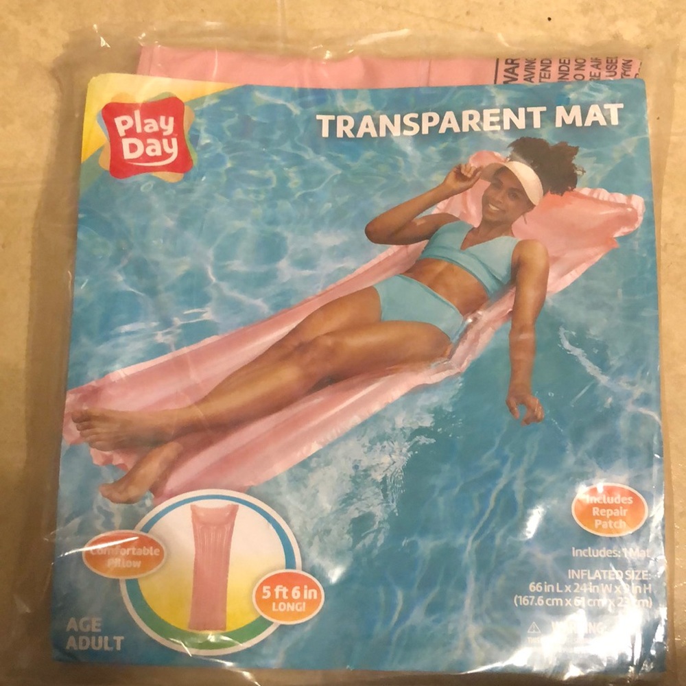 Pink pool lounger